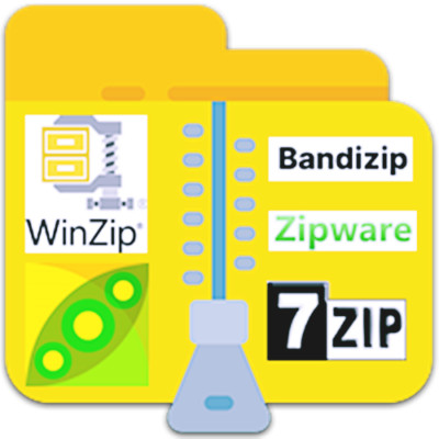 File Archiver Bundle | 6 Different Brands of Archiving Software inc. | CD/DVD