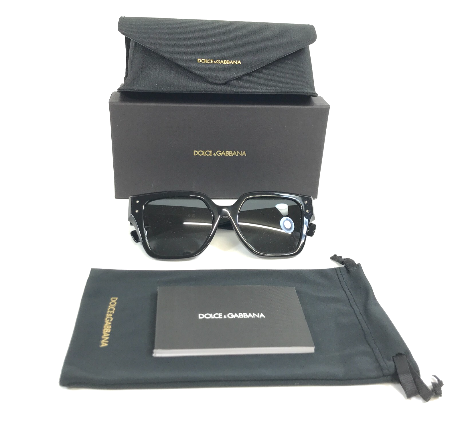 Dolce & Gabbana Sunglasses DG4471-F 501/87 Oversized Frames w/ Dark Grey Lenses
