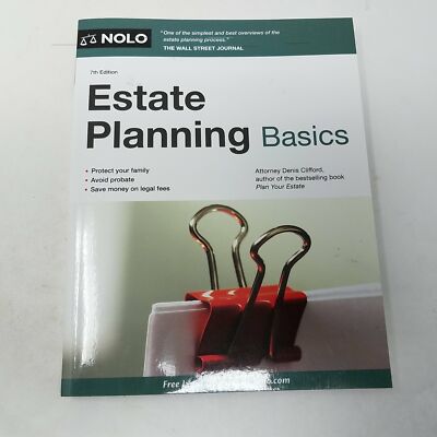 Estate Planning Basics 7th Edition by Denis Clifford 9781413319255