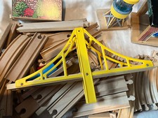 Thomas the Tank Wooden Track Straight Raised Curved Bridge Water Tower Wash