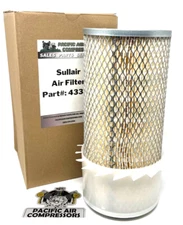 043333, 43333 SULLAIR HIGH EFFICIENCY AIR INTAKE FILTER REPLACEMENT ELEMENT