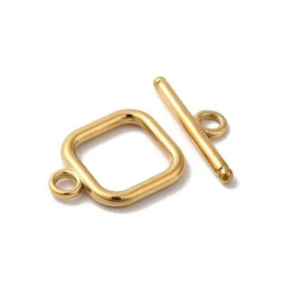 304 Edelstahl T-Schließe Knebelverschluss 18mm x 13.5mm x 2 mm - Bild 1 von 4
