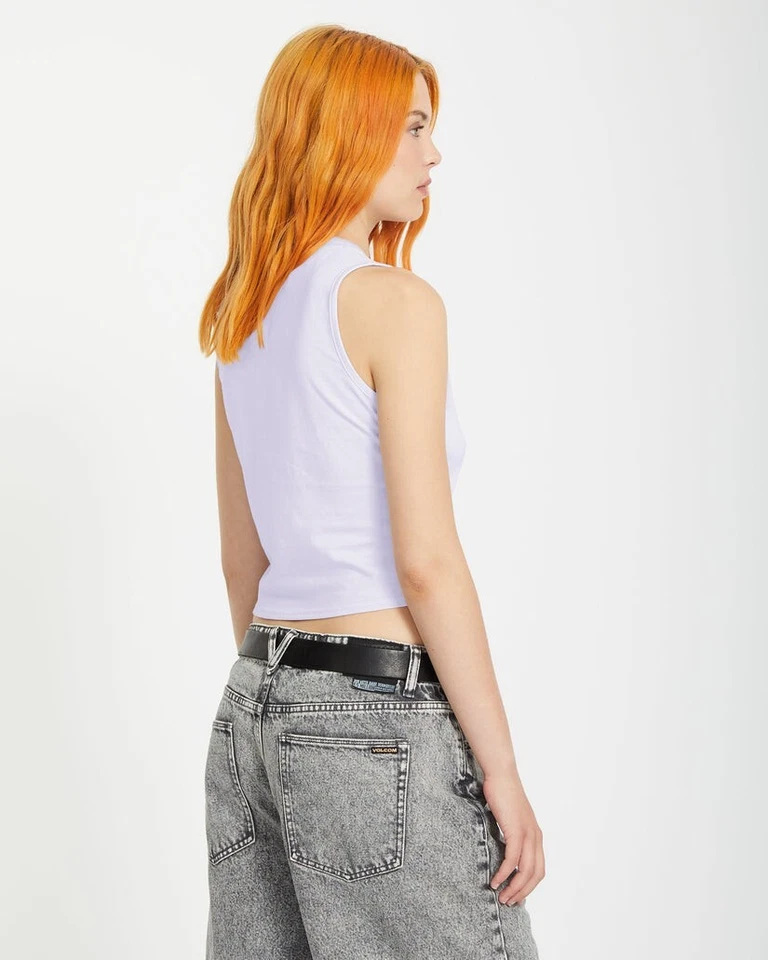 VOLCOM - Womens Stoneher Tank Top - Dusty Lavender - Casual Sleeveless Tee - Image 3 of 3
