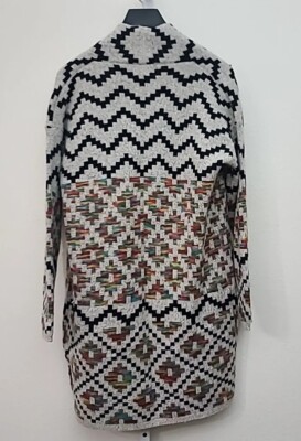 Dreamers By Debut Aztec Colorful Cardigan Sweater Size S/M Open