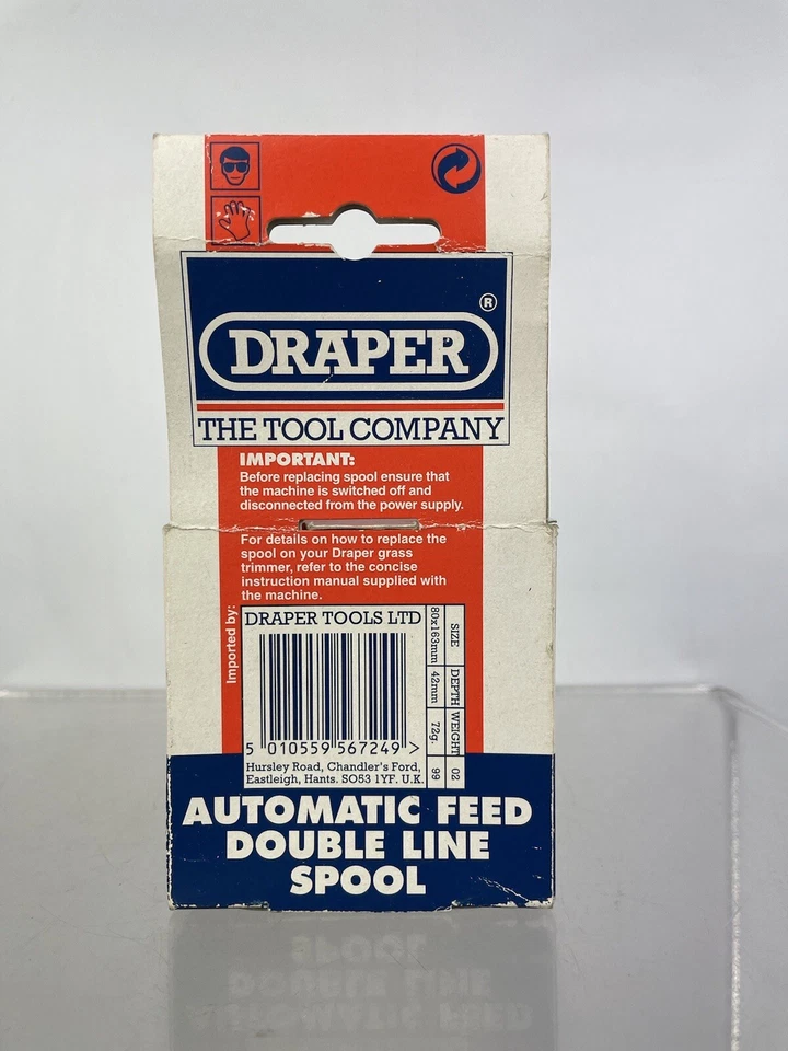 DRAPER replacement Automatic Feed Diublr Line Spool Garden Grass Trimmer 1.4mm - Image 3 of 4