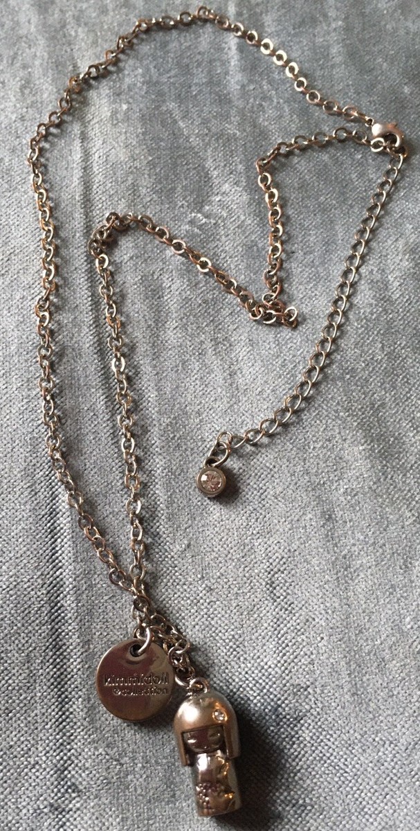 Kimmidoll Collection Silver Tone Pendant Necklace Swarovski