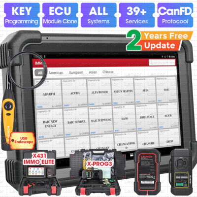 Launch X431 IMMO Elite PRO5+ Key Programming Tool Full System Diagnostic Scanner