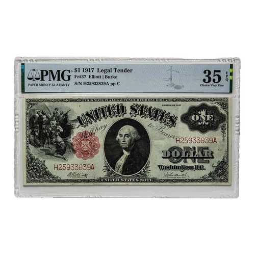 1917 $1 United States Large Dollar Note Speelman White Fr 39 | eBay