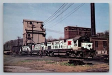 Lehigh Valley Locomotive 628 in Bethleham Pa. Vintage Unposted C. 1972 Postcard