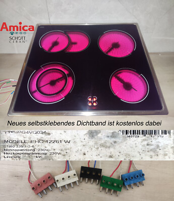 Amica PG4VQ034 EHC12261W Kochfeld mit Schott Ceran  Glaskeramik.Mit Garantie.