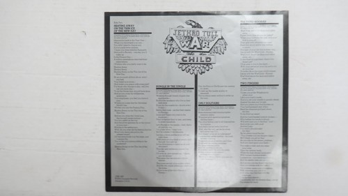 1974 JETHRO TULL WAR CHILD ALBUM VINYL LP CHR 1067 - Picture 6 of 7