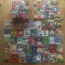 Re-Marks Holiday Books 1000 Piece Jigsaw Puzzle Christmas Vintage Books Frosty
