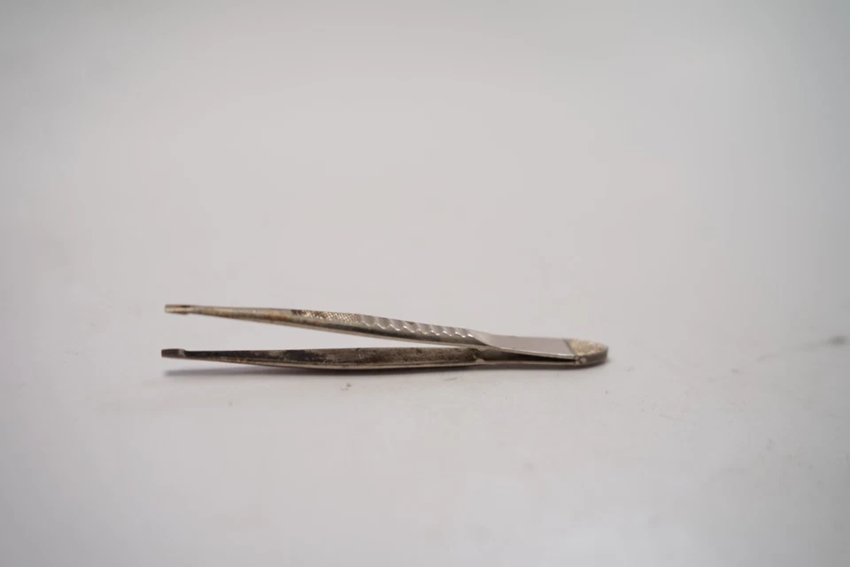Винтажный пинцет Millers Forge - 862 сделано в США серебристый тон длина 3 дюйма - Изображение 2 из 3