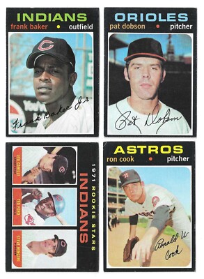 1971 Topps baseball - less than EX - 345 and up - You Pick