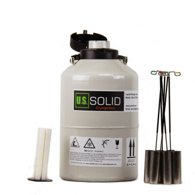 U.S. Solid Liquid Nitrogen Tank LN2 Storage Container Dewar, 3L/6L/10L/20L/30L