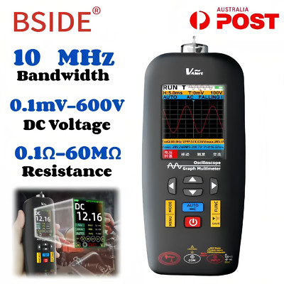BSIDE Digital Oscilloscope Multimeter Handheld Current Voltage Ohm Diode Tester