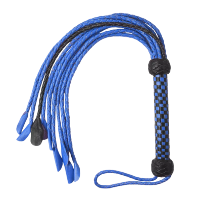 高中正義　Infinity Products Tropic Flogger 9 Tails Real Leather Flogger-Dual Color Flogging Whips for Horse
