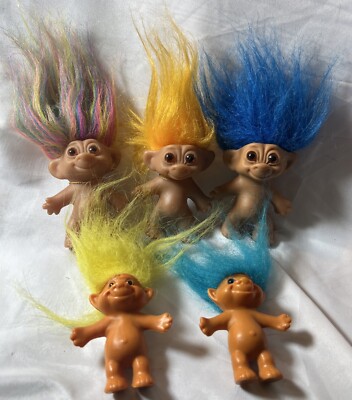 Vintage Uneeda Doll Co Troll Doll S W/  Double Horseshoe 1991 Acme