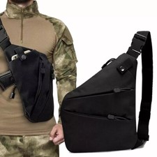 Tactical Shoulder Sling Pistol Pouch Chest Pack Bag Concealed Carry Gun Holster