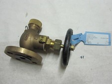 New  Valve Bronze Hose 42mm M42 Globe Flange 225mm 10,000 10K BRZ BRS