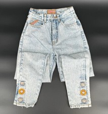 Vintage 1980s Jordache Acid Stone Wash Girls Jeans, Size 5/6