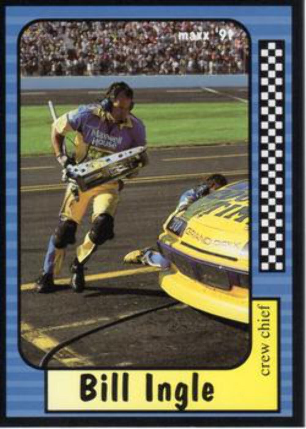 #56 Bill Ingle - Bahari Racing - 1991 Maxx Racing | eBay