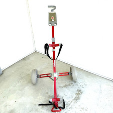 Wilson Golf Push Pull Cart Metal Frame Red Folding Collapsible Adjustable