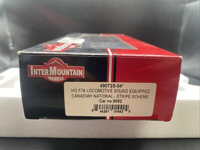 Intermountain HO F7A w/ CN White Stripes scheme. Unit #9092 w