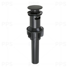 Bathroom Sink Pop-Up Drain Assembly with Overflow for vanity, Matte Black