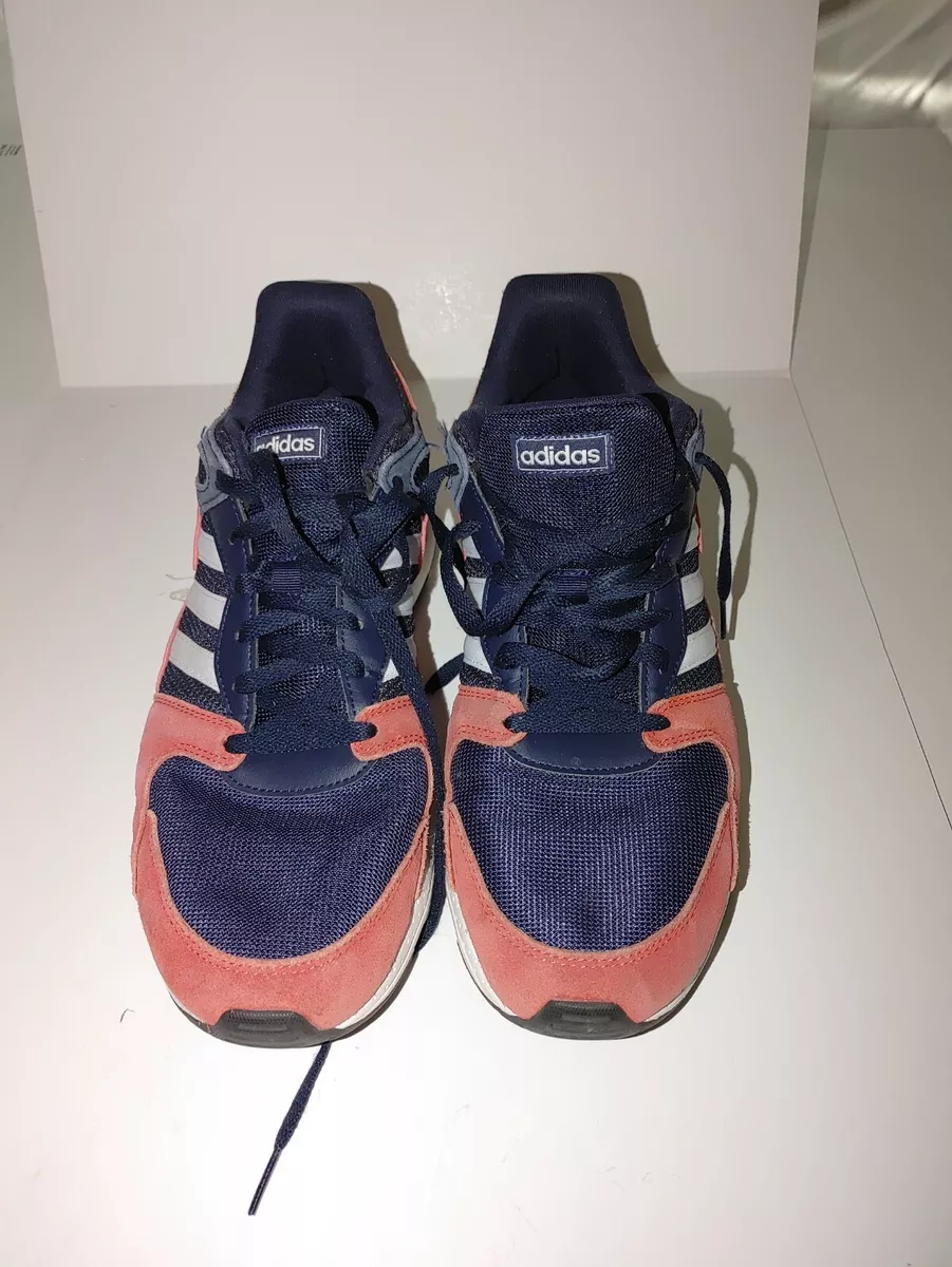 Sportsmand midnat svimmel ADIDAS CLOUDFOAM Men Athletic Shoes Orange/Navy/White Suede/Canvas Size 14  Used | eBay