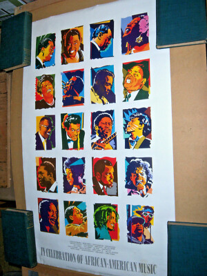 Paul Rogers Art Poster 'In Celebration Of African-American Music
