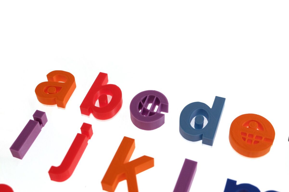 TVOKIDS Lowercase Alphabet 3D Printed Letters Custom Name Preschool  Learning Toy