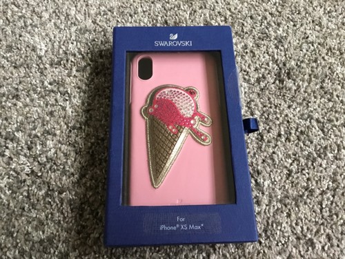 Swarovski No Regrets Ice Cream Smartphone Case iPhone XS MAX Case pink