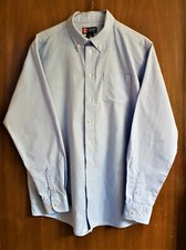 Light Blue Button-Down Dress Shirt Size 20 Chaps