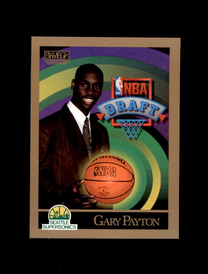 1990-91 Skybox Basketball #365 Gary Payton RC Rookie (SuperSonics) MINT