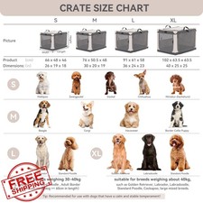 40" Collapsible Dog Crate Large