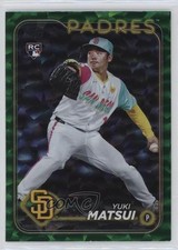 2024 Topps Update Green Crackle Foilboard 58/499 Yuki Matsui #US8 1fq7
