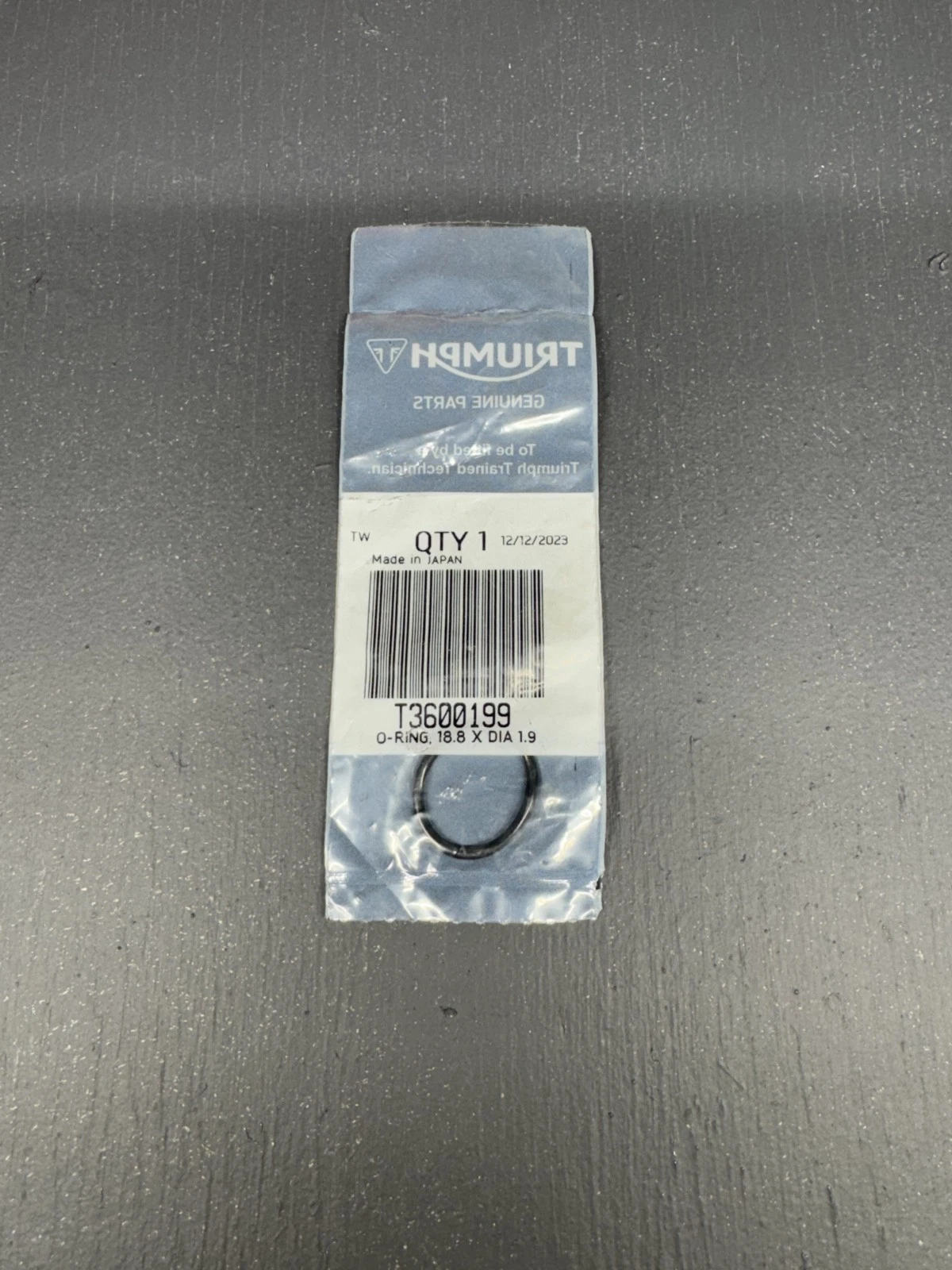 T3600199 | TRIUMPH | O-RING, 18.8 X Dia 1.9