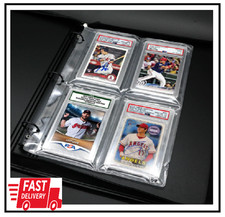 Graded Card Slab Binder Pages For Storage 10 Pages Hold 40 PSA, BGS, CGC Cards