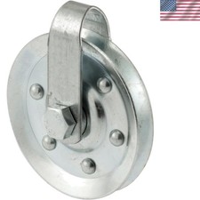 Versatile 3-Inch Pulley with Straps and Bolts - Case-Hardened Steel - 2 Pack