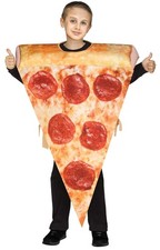 Festive Screen Print Pizza Child American Food Costume