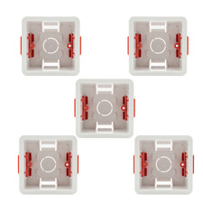 5Pack Dry Lining Back Box 1/2 Gang 38mm 50mm Pattress Box Socket Switch Wall
