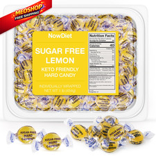 Sugar Free Lemon Drops Hard Candy, Individually Wrapped, Resealable Medium