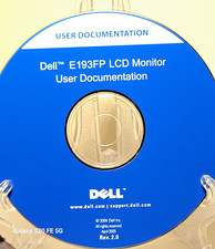 Drivers and User Documentation for Dell E193FP LCD Monitor DISK ONLY