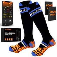 8000mAh Heated Socks w/ App Control For Men  Women   Rechargeable Winter Warm