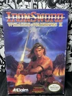 Nintendo NES Ironsword: Wizards & Warriors II Game Instruction Booklet & Box EX