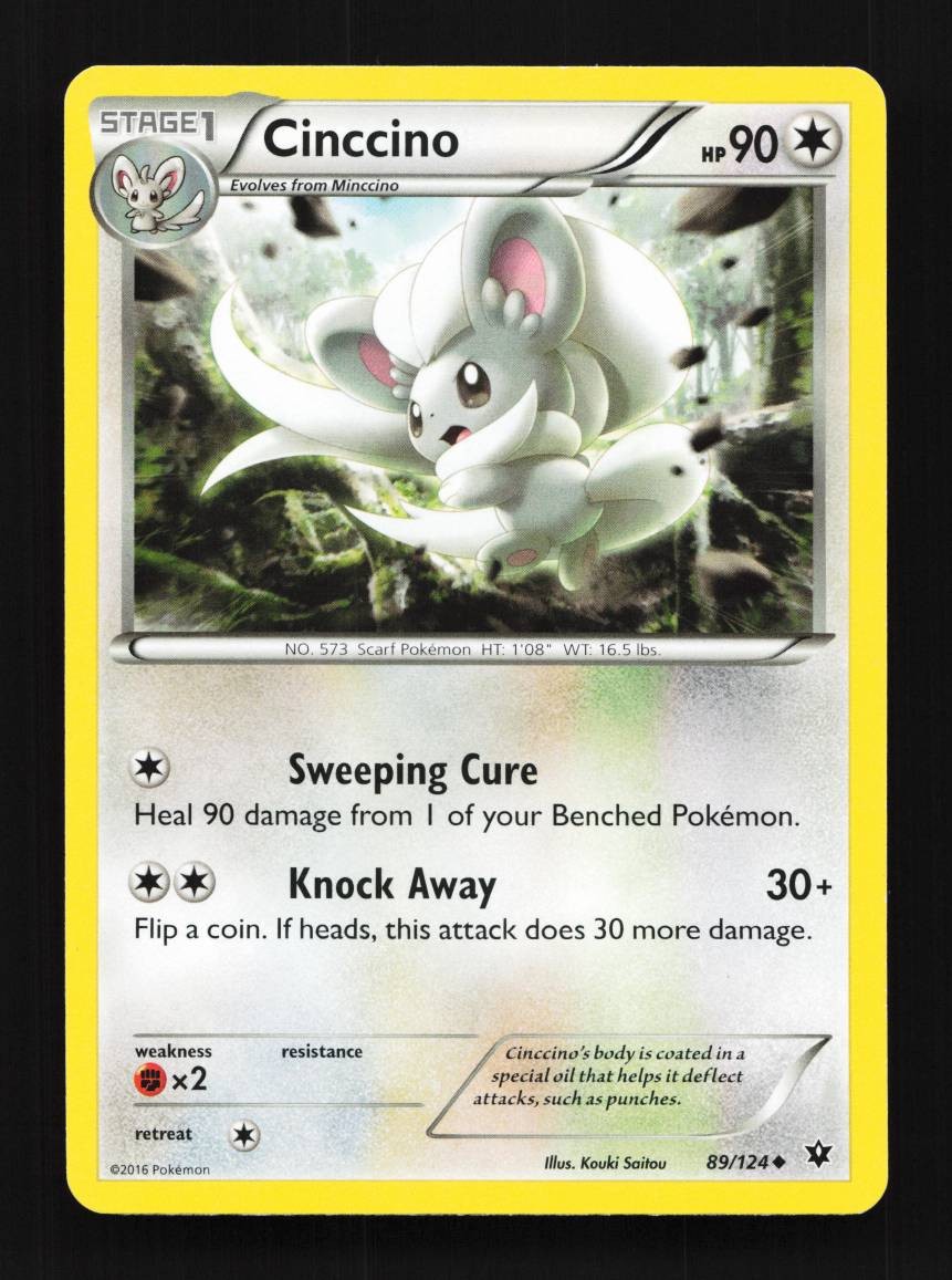 Cinccino 89/124 LP Fates Collide English Pokemon Card TCG