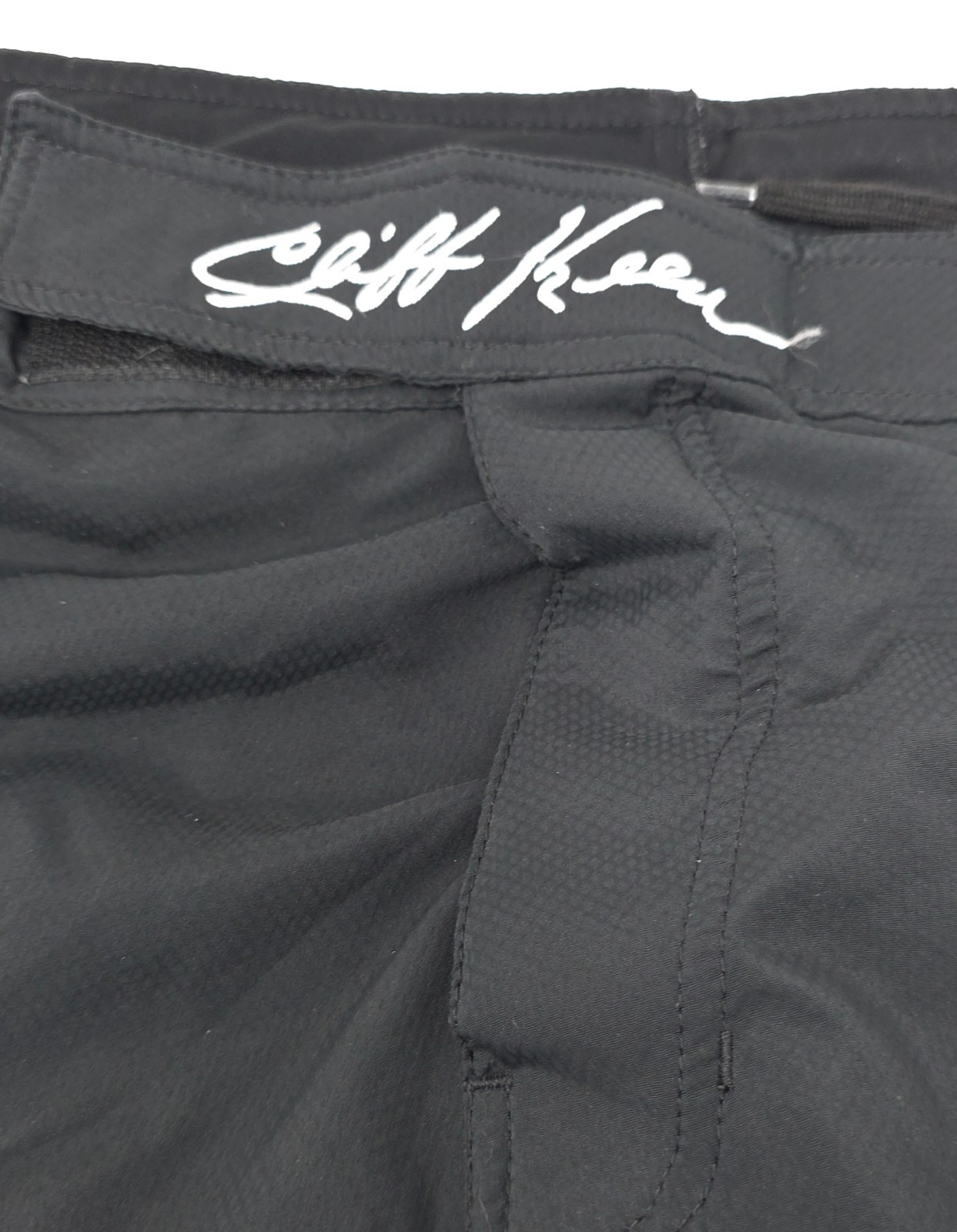Cliff Keen Wrestling Board Shorts Uomo 38 Nero Atletico Elasticizzato Cintura Logo