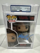 Michelle Rodriguez Signed Holga Funko 1326 Dungeons and Dragons PSA Encapsulated