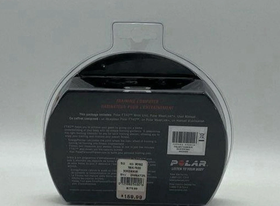 Reloj monitor de ritmo cardíaco Polar FT40 para hombre, negro Foto 2 de 3